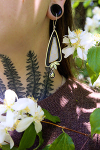 Coral Floral Earrings