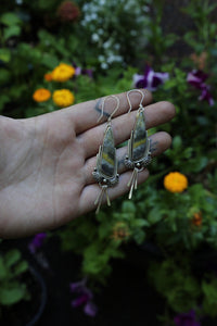 Bumblebee Jasper Fringe Earrings