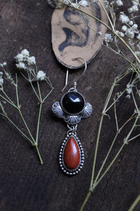 Roserita & Onyx earrings