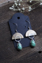 Load image into Gallery viewer, Sunburst Turquoise earrings