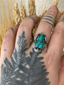 Stamped turquoise size 9