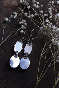 Amber stamped dangles