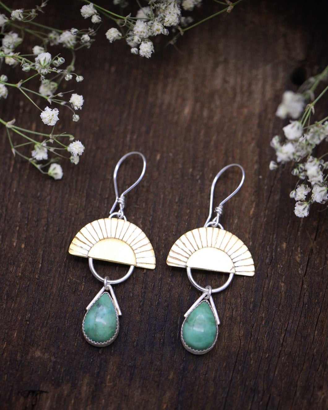 Sunburst Turquoise earrings