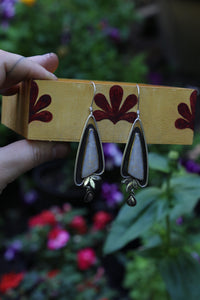 Coral Floral Earrings