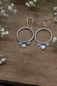 Silver Stamped Hoops MTO
