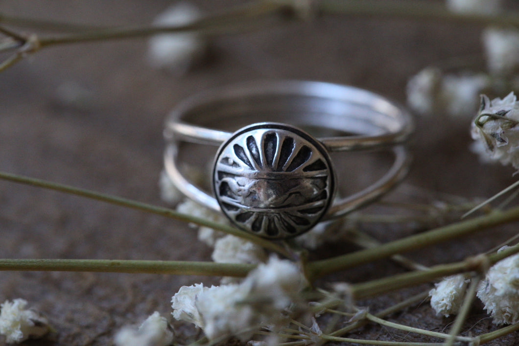 Stamped Dome ring 8
