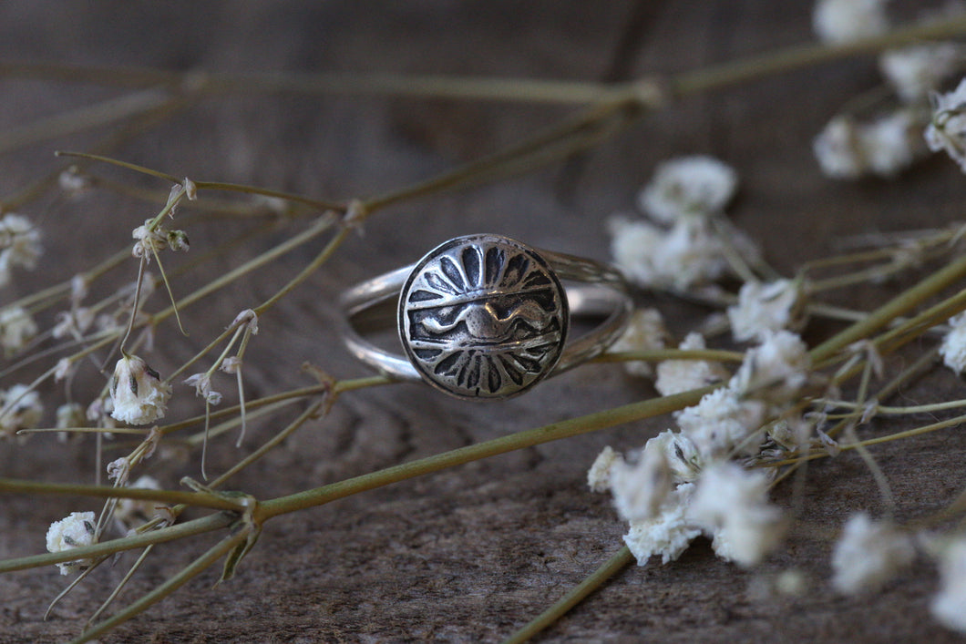 Stamped Dome ring 7