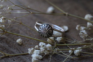Stamped Dome ring 9